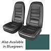 421519 Leather-Like Vinyl Seat Covers, 1976-1976 Chevy Corvette, Bluegreen - image 1