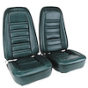 421519M Mounted Seats, 1976-1976 Chevy Corvette, Bluegreen Leather-Like Vinyl - image 1