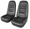 421520 Leather-Like Vinyl Seat Covers, 1976-1978 Chevy Corvette, Black - image 1