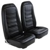 421520M Mounted Seats, 1976-1978 Chevy Corvette, Black, Leather-Like Vinyl - image 2