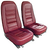 421534 Leather-Like Vinyl Seat Covers, 1976-1976 Chevy Corvette, Firethorn - image 1