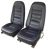421548 Leather-Like Vinyl Seat Covers, 1978-1978 Chevy Corvette, Dark Blue - image 1