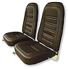 421555 Leather-Like Vinyl Seat Covers, 1976-1978 Chevy Corvette, Dark Brown - image 1