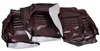 421636 Leather-Like Vinyl Seat Covers, 1980-1980 Chevy Corvette, Claret 2 in. Bolster - image 2
