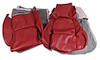 421827 Leather-Like Vinyl Seat Covers, 1984-1985 Chevy Corvette, Red Standard - image 1