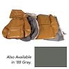 421879 Leather-Like Vinyl Seat Covers, 1988-1988 Chevy Corvette, Gray Standard - image 1
