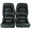 422514 Mounted Leather Seat Covers, 1979-1979 Chevy Corvette, Green Lthr/Vinyl Original 4 in. Bolster - image 1