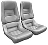 422562 Mounted Leathr Seat Covers, 1978-1978 Chevy Corvette, Silver Pace Lthr/Vnyl Original 4 in.Blstr - image 1