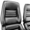 422720 Mounted Leather-Like Vinyl Seat Covers, 1979-1981 Chevy Corvette, Black, 4 in. Bolster - image 3
