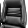 422720 Mounted Leather-Like Vinyl Seat Covers, 1979-1981 Chevy Corvette, Black, 4 in. Bolster - image 4