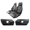422820KCV Interior Package, 1986-1988 Chevy Corvette, Mounted Standard Leather Seats, Black W/Perforated Inserts - image 1