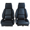 422870 Mounted Leather Seat Covers, 1984-1985 Chevy Corvette, Blue, Standard - image 1
