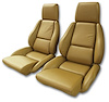 422878 Mounted Leather Seat Covers, 1988-1988 Chevy Corvette, Saddle Standard - image 1