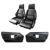 422920KCV Interior Package, 1986-1988 Chevy Corvette, Mounted Standard Leather Like Seats, Black W/Perforated Inserts - image 1