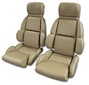 423082 Mounted Leather Seat Covers, 1992-1992 Chevy Corvette, Beige Standard - image 1