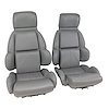 423084 Mounted Leather Seat Covers, 1992-1992 Chevy Corvette, Gray Standard - image 1