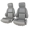 423084 Mounted Leather Seat Covers, 1992-1992 Chevy Corvette, Gray Standard - image 2