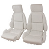 423183 Mounted Leather-Like Vinyl Seat Covers, 1992-1992 Chevy Corvette, White Standard - image 1