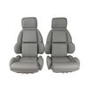 423184 Mounted Leather-Like Vinyl Seat Covers, 1992-1992 Chevy Corvette, Gray Standard - image 2