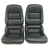 423214 Mounted Leather Seat Covers, 1979-1979 Chevy Corvette, Green Lthr/Vinyl Original 2 in. Bolster - image 1
