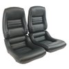 423214 Mounted Leather Seat Covers, 1979-1979 Chevy Corvette, Green Lthr/Vinyl Original 2 in. Bolster - image 2