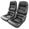 423320K Interior Package, 1979-1981 Chevy Corvette, Mounted 100-percent Leather Seats, Black W/2in Bolsters - image 2