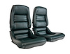 423414 Mounted Leather-Like Vinyl Seat Covers, 1979-1979 Chevy Corvette, Green 2 in. Bolster - image 1