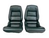 423414 Mounted Leather-Like Vinyl Seat Covers, 1979-1979 Chevy Corvette, Green 2 in. Bolster - image 2