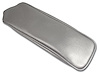 424061 Center Armrest Cover, 1964-1964 Chevy Corvette, Silver Vinyl - image 1