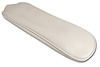 424065 Center Armrest Cover, 1964-1964 Chevy Corvette, White Vinyl - image 1