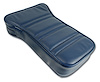 424947 Reproduction Center Armrest, 1972-1972 Chevy Corvette, Royal Blue Leather W/Vinyl - image 1