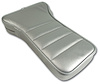 424962 Reproduction Center Armrest, 1978-1978 Chevy Corvette, Silver Pace Leather W/Vinyl - image 1