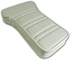 424976 Reproduction Center Armrest, 1976-1977 Chevy Corvette, White Leather W/Vinyl - image 1