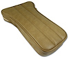 425451 Reproduction Center Armrest, 1973-1975 Chevy Corvette, Medium Saddle Vinyl - image 1