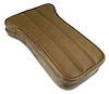 425453 Reproduction Center Armrest, 1970-1972 Chevy Corvette, Dark Saddle Vinyl - image 1
