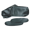 425714 Headrest Covers, 1969 Chevy Corvette, Green Vinyl - image 1