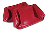 425730 Headrest Covers, 1968-1969 Chevy Corvette, Red Vinyl - image 1