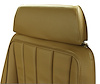 425756 Headrest Covers, 1968-1969 Chevy Corvette, Saddle Vinyl - image 1