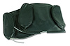425914 Headrest Covers, 1967-1967 Chevy Corvette, Green Leather - image 1
