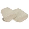 425965 Headrest Covers, 1967-1967 Chevy Corvette, White Leather - image 2