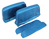 426141 Headrest Covers, 1968-1969 Chevy Corvette, Bright Blue ABS - image 1