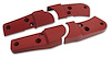 426826 Reproduction Seat Hinge Cover Set, 1982-1982 Chevy Corvette, 4pc, Red - image 1