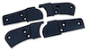 426846 Reproduction Seat Hinge Cover Set, 1982-1982 Chevy Corvette, 4pc, Dark Blue - image 1