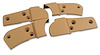 426850 Reproduction Seat Hinge Cover Set, 1979-1980 Chevy Corvette, 4pc, Doeskin - image 1