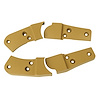 426858 Reproduction Seat Hinge Cover Set, 1981-1982 Chevy Corvette, 4pc, Camel - image 1
