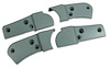 426859 Reproduction Seat Hinge Cover Set, 1982-1982 Chevy Corvette, 4pc, Silvergreen - image 1
