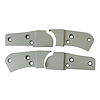 426868 Reproduction Seat Hinge Cover Set, 1982-1982 Chevy Corvette, 4pc, Gray - image 1