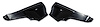 426920 Interior Rear Quarter Panels, 1963-1967 Chevy Corvette, Black, Convertible - image 1