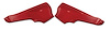 426930 Interior Rear Quarter Panels, 1965-1967 Chevy Corvette, Red Convertible - image 1