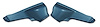 426940 Interior Rear Quarter Panels, 1965-1967 Chevy Corvette, Bright Blue Convertible - image 1